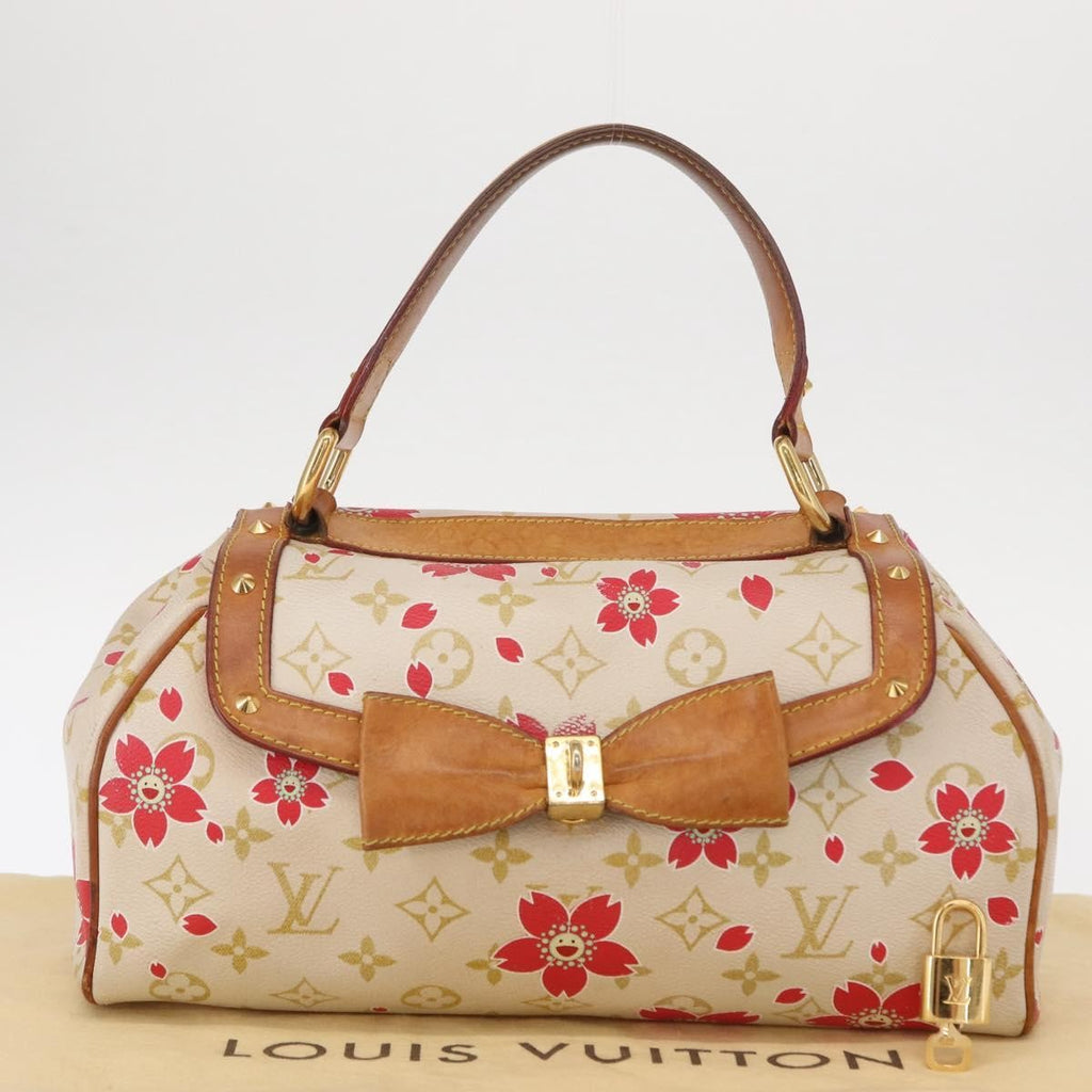 Louis Vuitton Retro Bag Limited Edition Cherry Blossom Monogram White Canvas Handbag