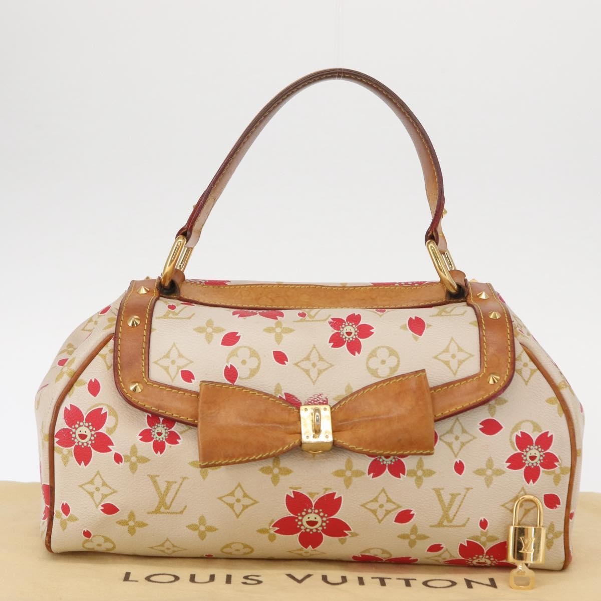 Louis Vuitton Retro Bag Limited Edition Cherry Blossom Monogram White Canvas Handbag