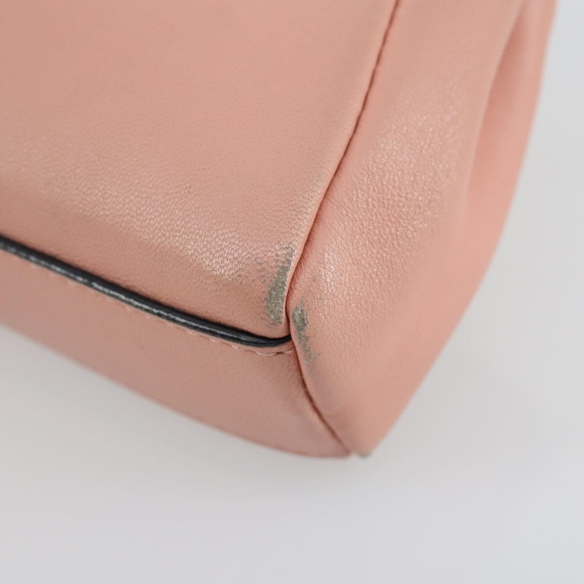 Fendi Peekaboo Bag Leather Pink Leather Handbag