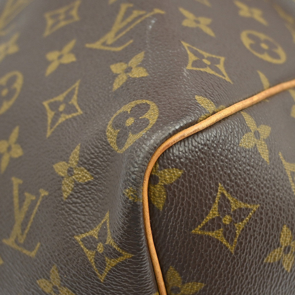 Louis Vuitton Keepall Bag Monogram Canvas Brown Canvas Travel Bag