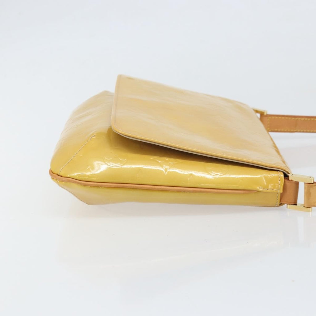 Louis Vuitton Thompson Street Handbag Monogram Vernis Beige Patent_Leather Shoulder Bag