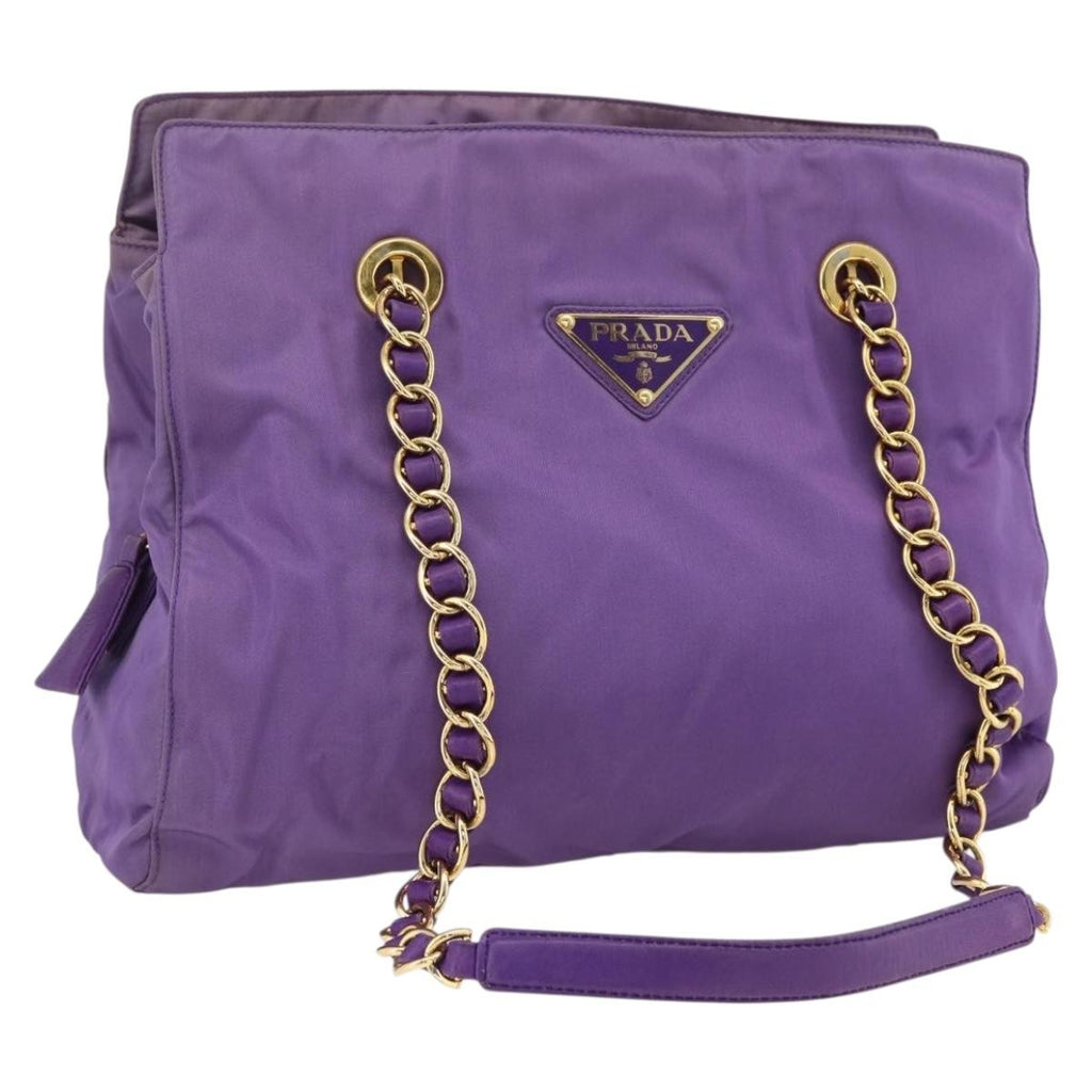 Prada Vintage Shoulder Bag Tessuto Purple Nylon Shoulder Bag Bag