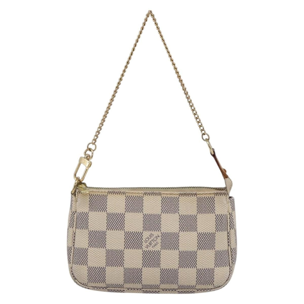Louis Vuitton Pochette Accessoires Damier White Canvas Bag