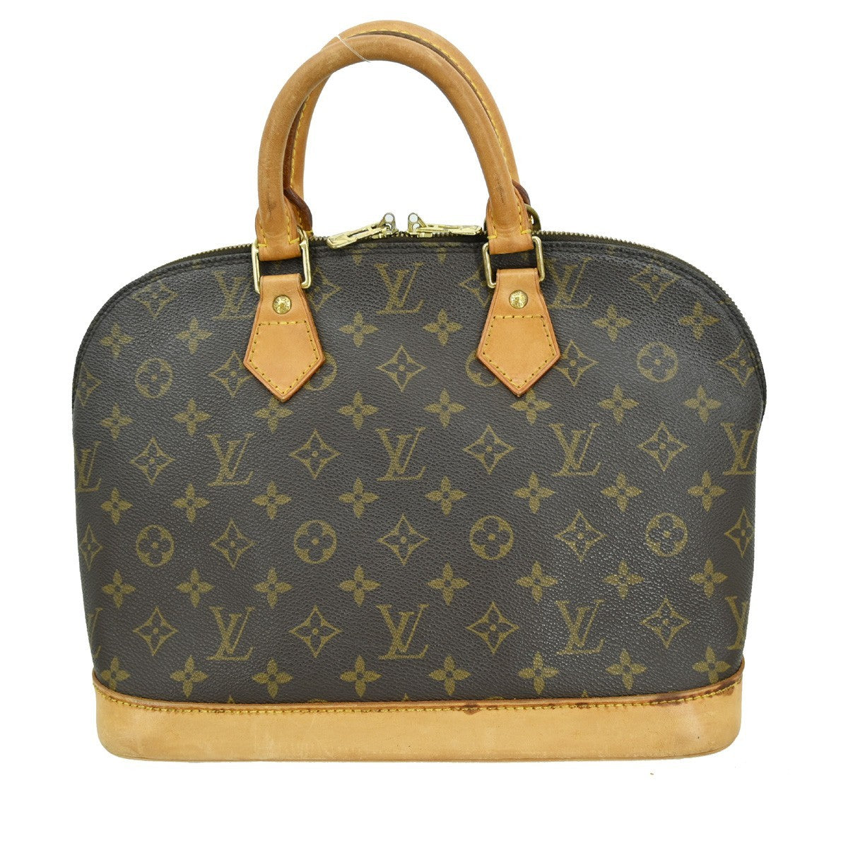 Louis Vuitton Alma Handbag Monogram Canvas Brown Canvas Handbag