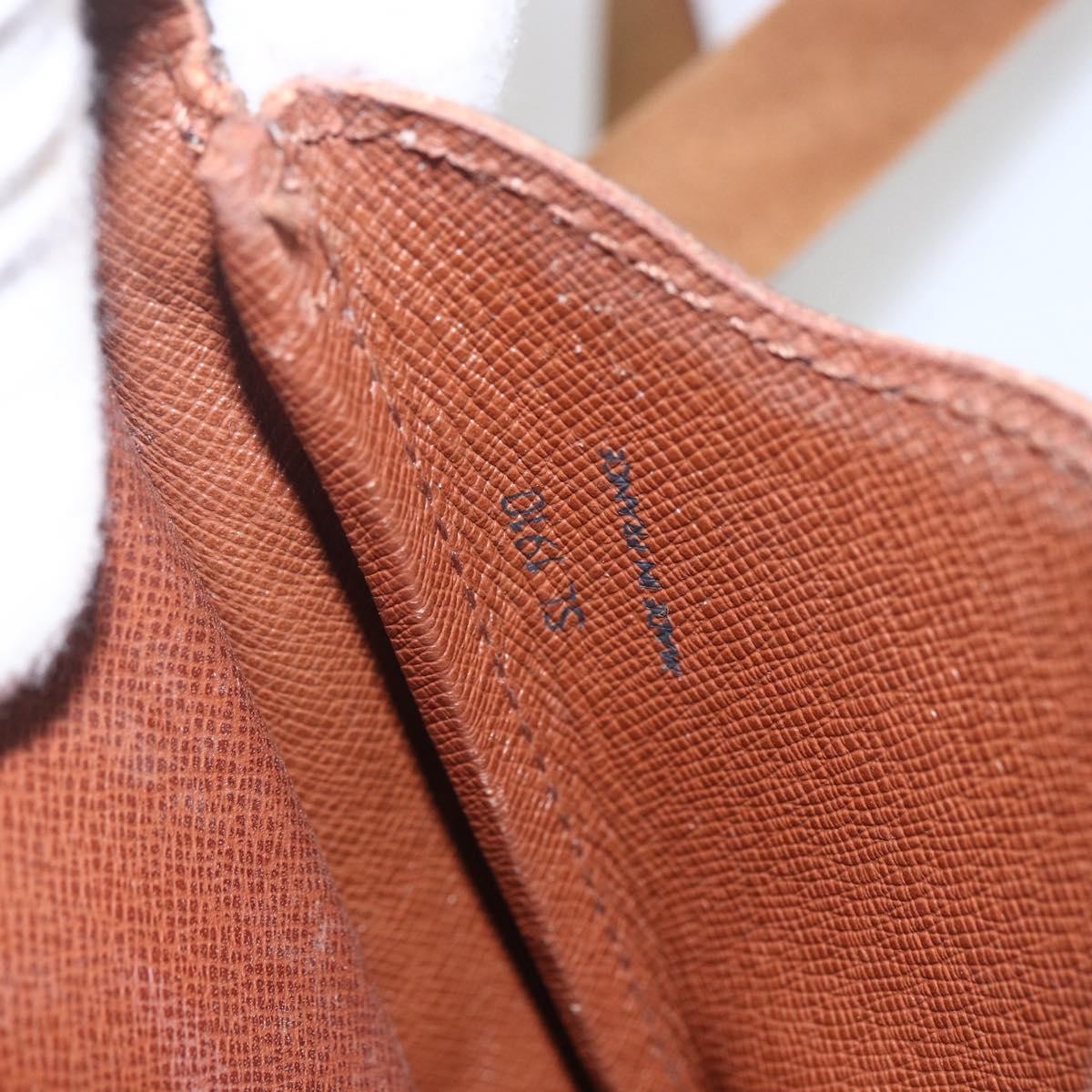 Louis Vuitton Cartouchiere Handbag Monogram Canvas Brown Canvas Shoulder Bag