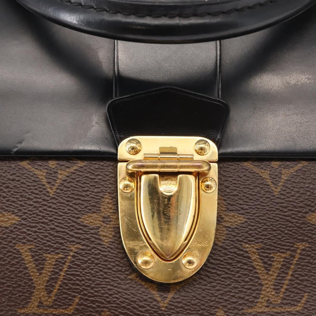 Louis Vuitton One Handle Flap Bag Monogram Canvas And Leather Brown Canvas Handbag