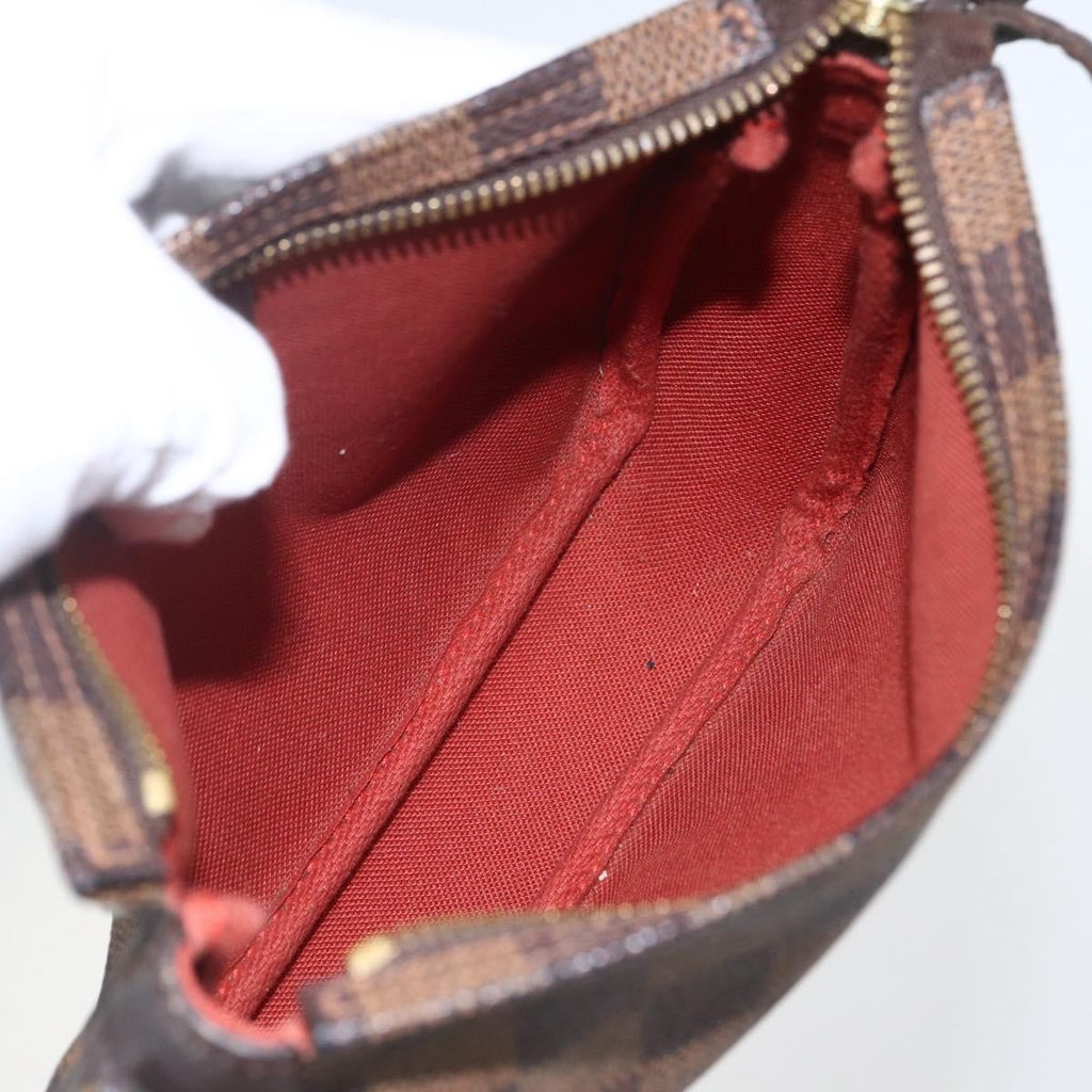 Louis Vuitton Trousse Make Up Bag Damier Canvas Brown Canvas Clutche & Pouche Bag