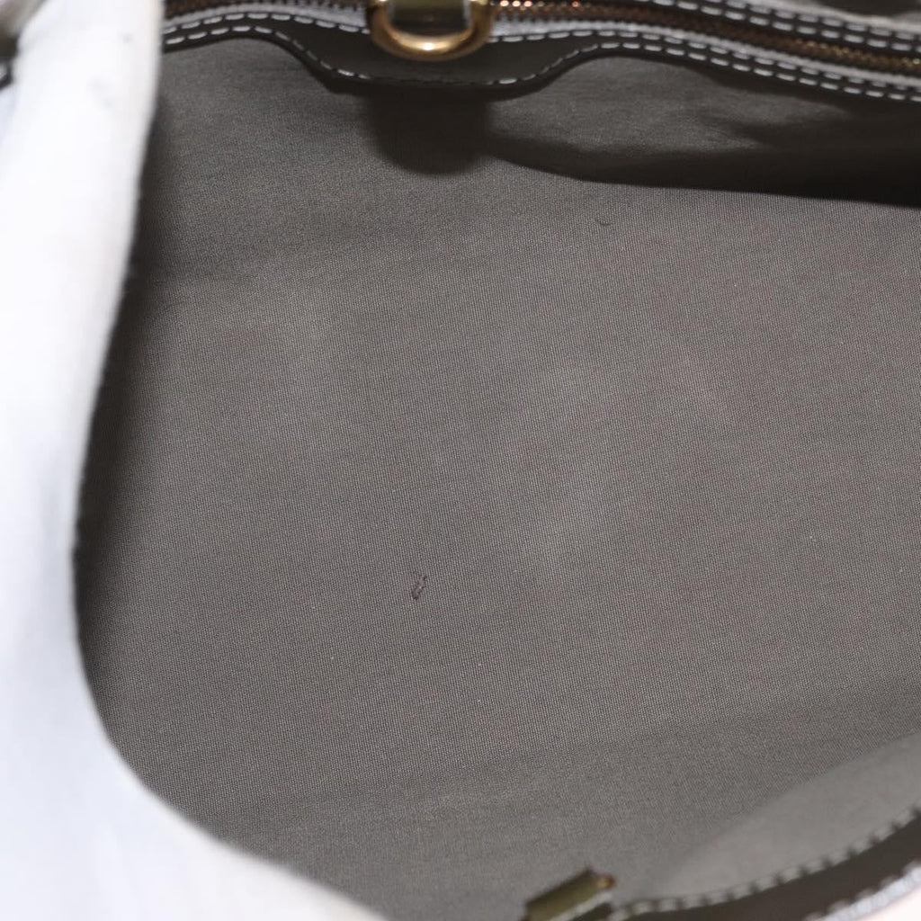 Louis Vuitton Wilshire Handbag Monogram Vernis Gray Patent_Leather Tote Bag