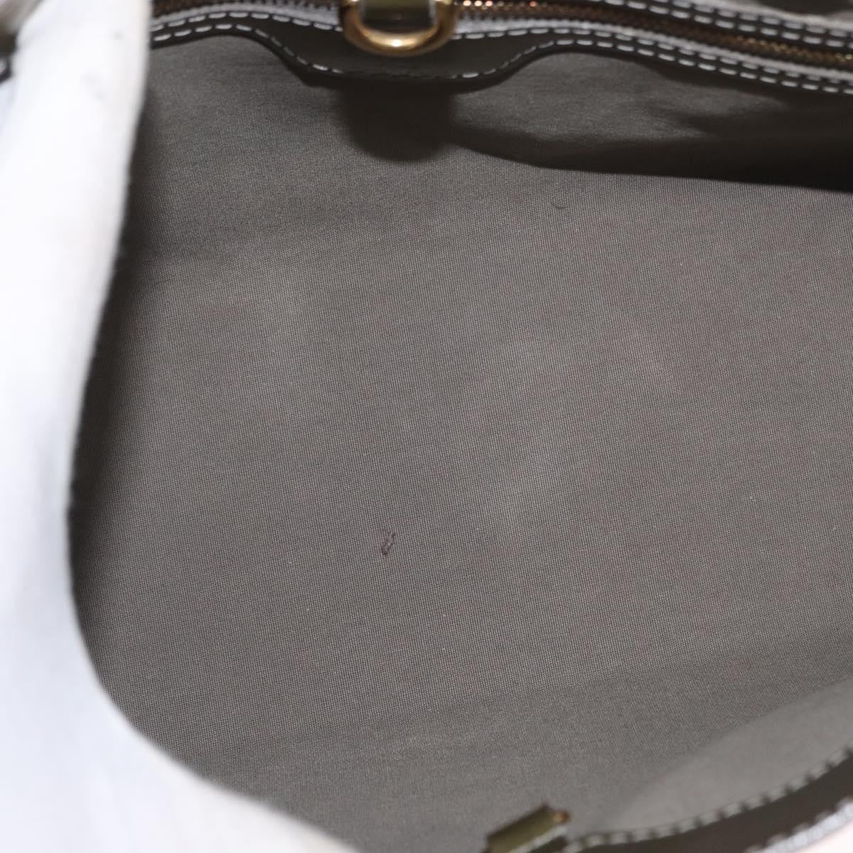 Louis Vuitton Wilshire Handbag Monogram Vernis Gray Patent_Leather Tote Bag