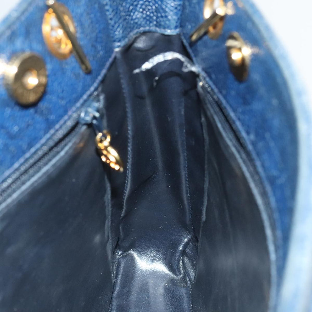Chanel Vintage Shoulder Bag Leather Navy Leather Shoulder Bag Bag