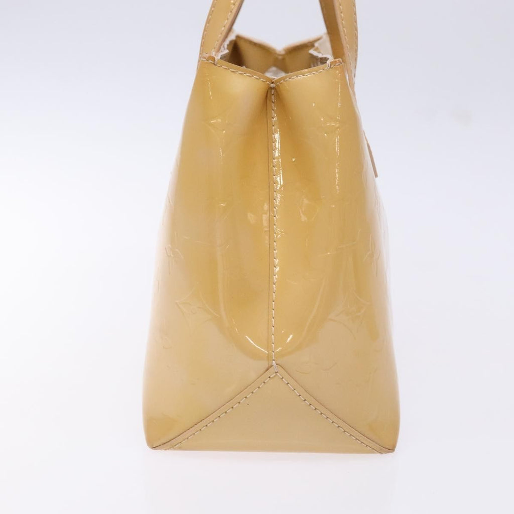 Louis Vuitton Wilshire Handbag Monogram Vernis Beige Patent_Leather Bag