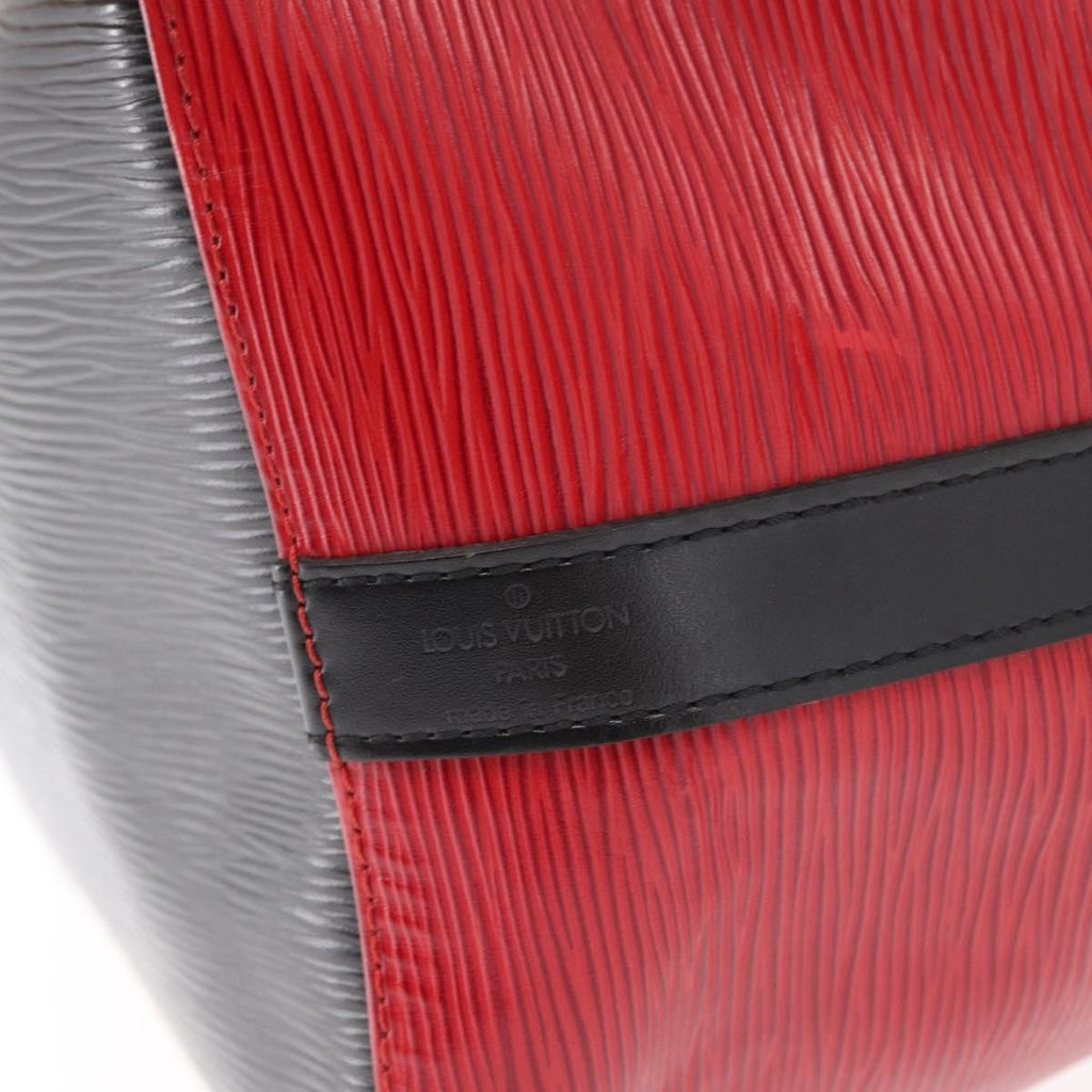 Louis Vuitton Bicolor Petit Noe Handbag Epi Leather Red Leather Shoulder Bag