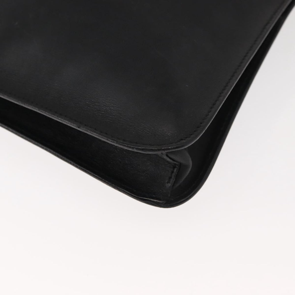 Prada Zip Messenger Bag Saffiano Leather Black Leather Shoulder Bag Bag