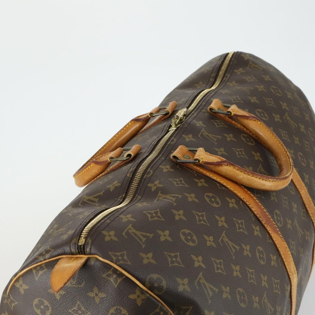 Louis Vuitton Keepall Bag Monogram Canvas Brown Canvas Travel Bag