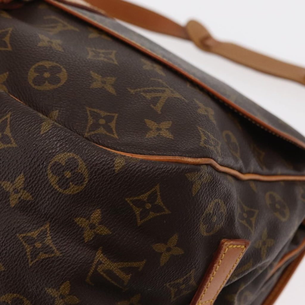 Louis Vuitton Saumur Handbag Monogram Canvas Brown Canvas Shoulder Bag