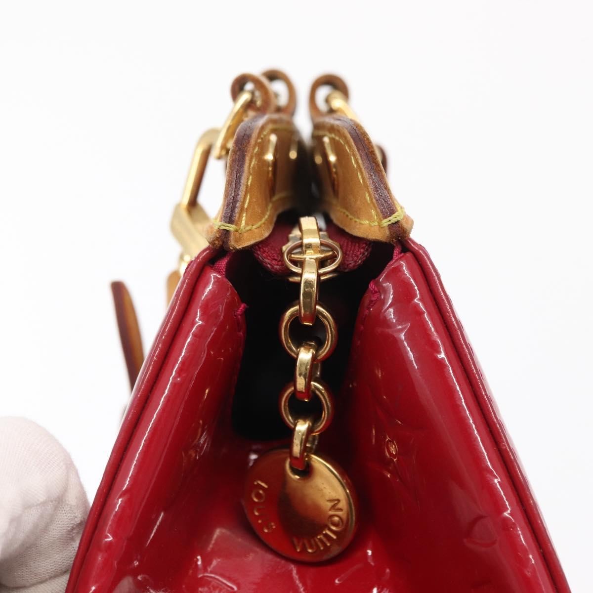 Louis Vuitton Brea Handbag Monogram Vernis Red Patent_Leather Handbag