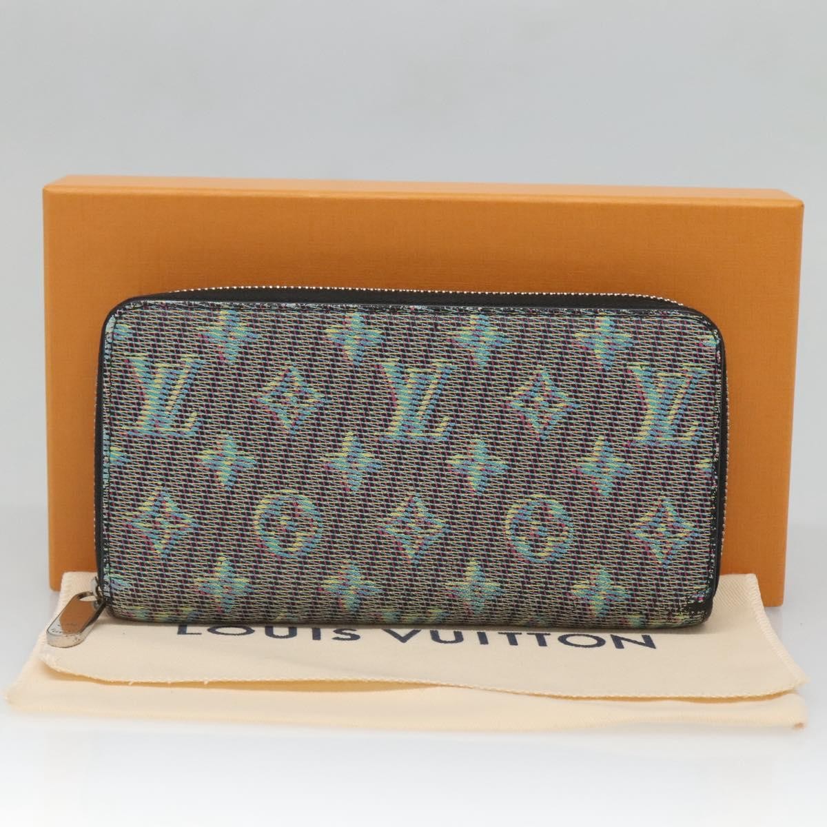 Louis Vuitton Zippy Wallet Nm Monogram Lv Pop Green Canvas Wallets Accessory