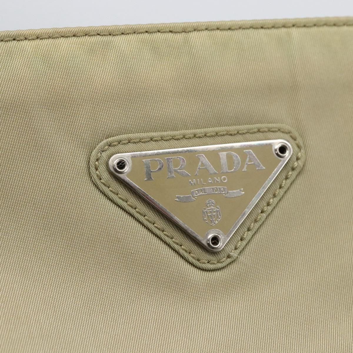 Prada Vintage Zip Tote Tessuto Ecru Nylon Tote Bag Bag