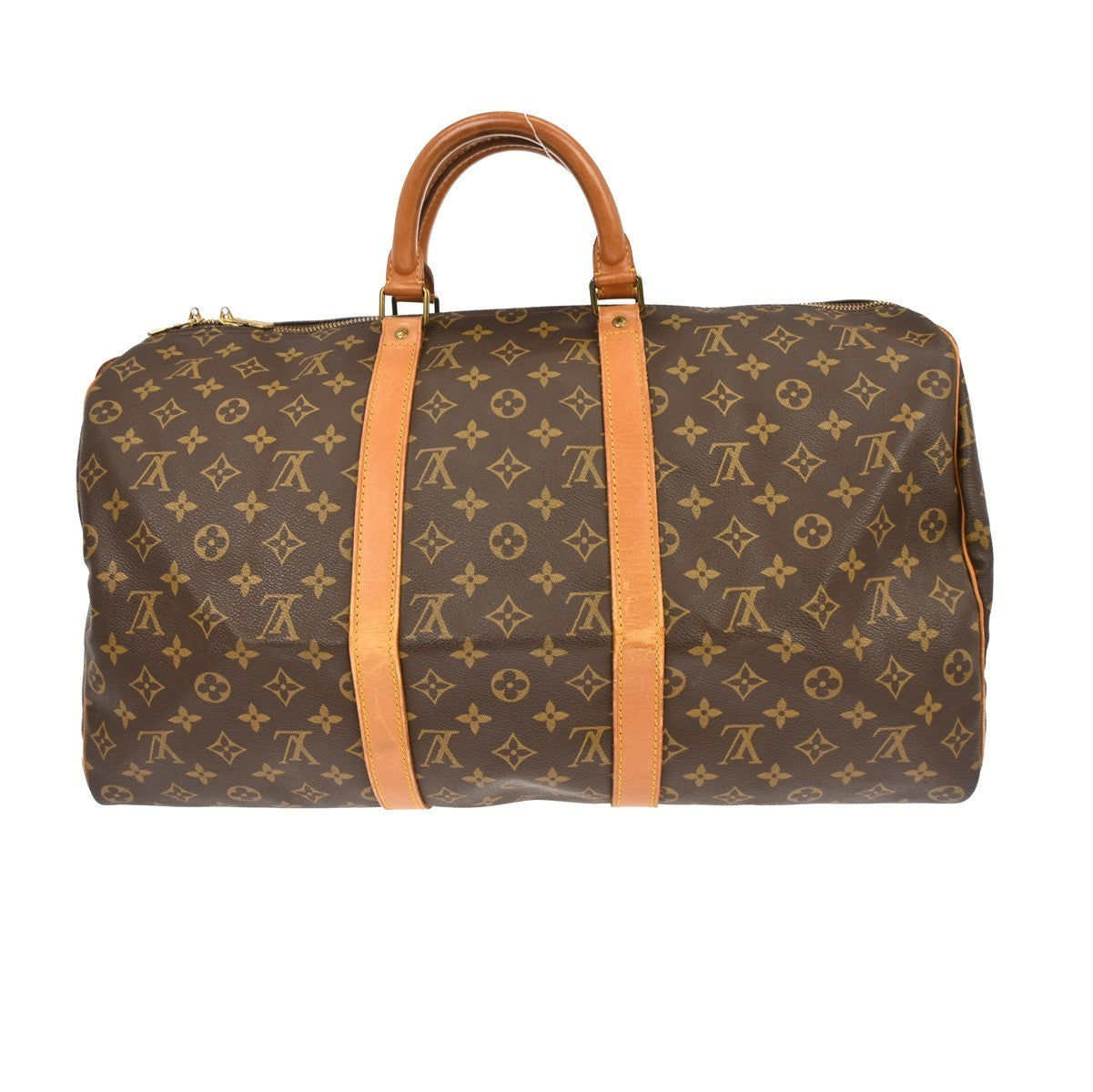 Louis Vuitton Keepall Bag Monogram Canvas Brown Canvas Travel Bag