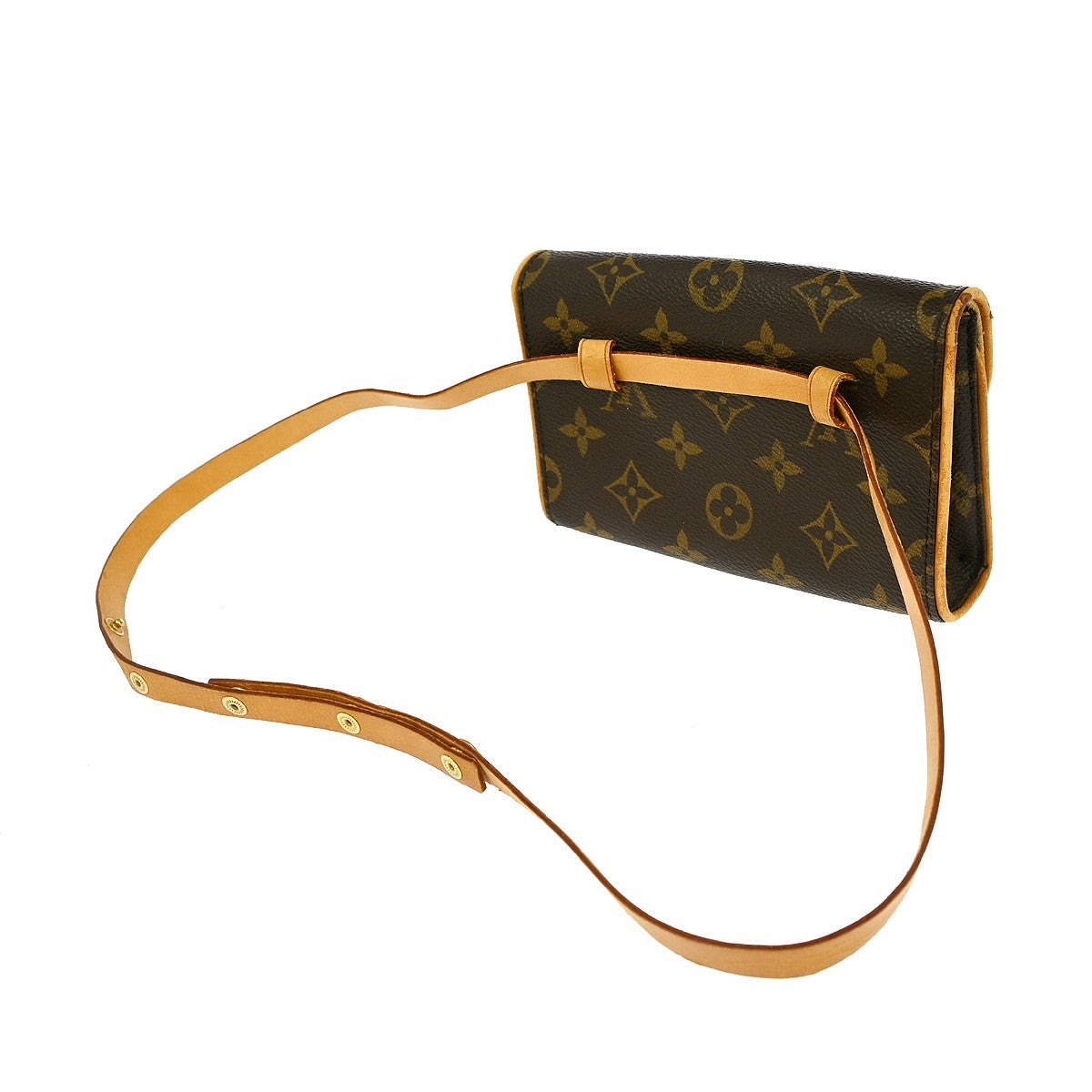 Louis Vuitton Florentine Waist Bag Monogram Canvas Brown Canvas Clutche & Pouche Bag