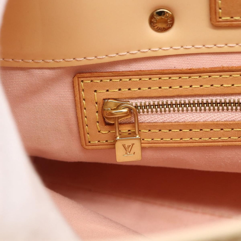 Louis Vuitton Reade Handbag Monogram Vernis Beige Patent_Leather Handbag