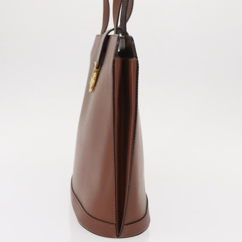 Celine Vintage Shoulder Bag Leather Brown Leather Shoulder Bag Bag