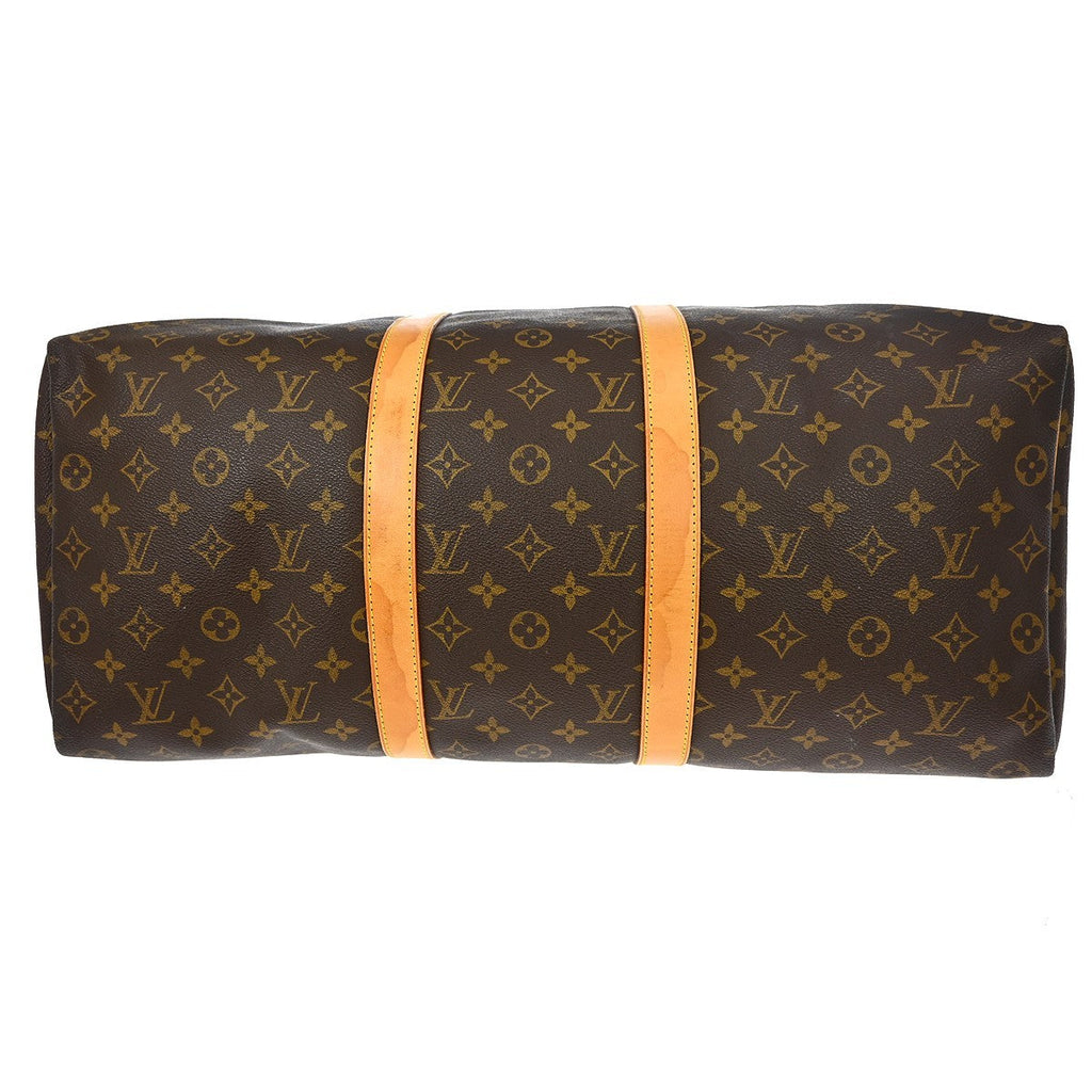 Louis Vuitton Keepall Bag Monogram Canvas Brown Canvas Travel Bag