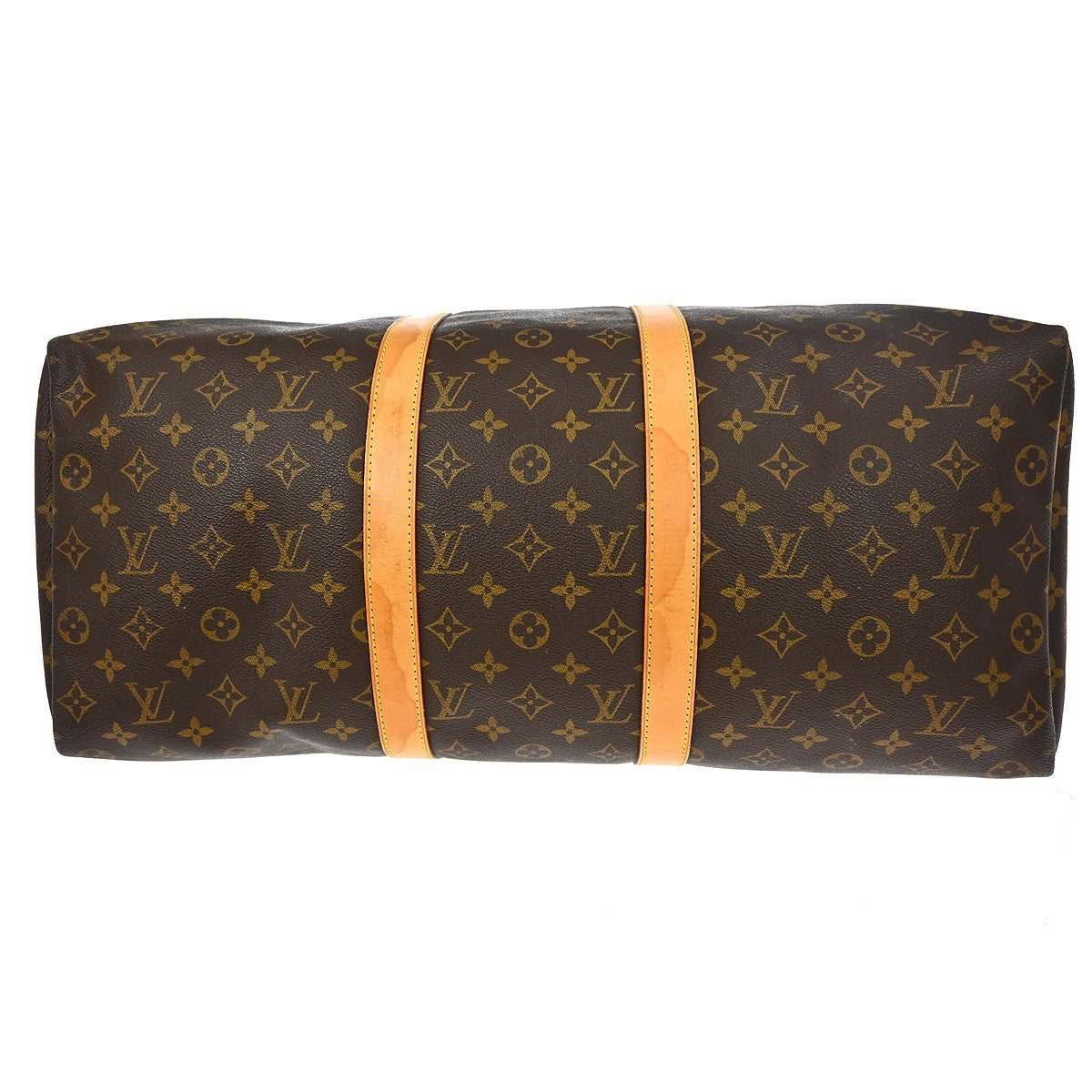 Louis Vuitton Keepall Bag Monogram Canvas Brown Canvas Travel Bag