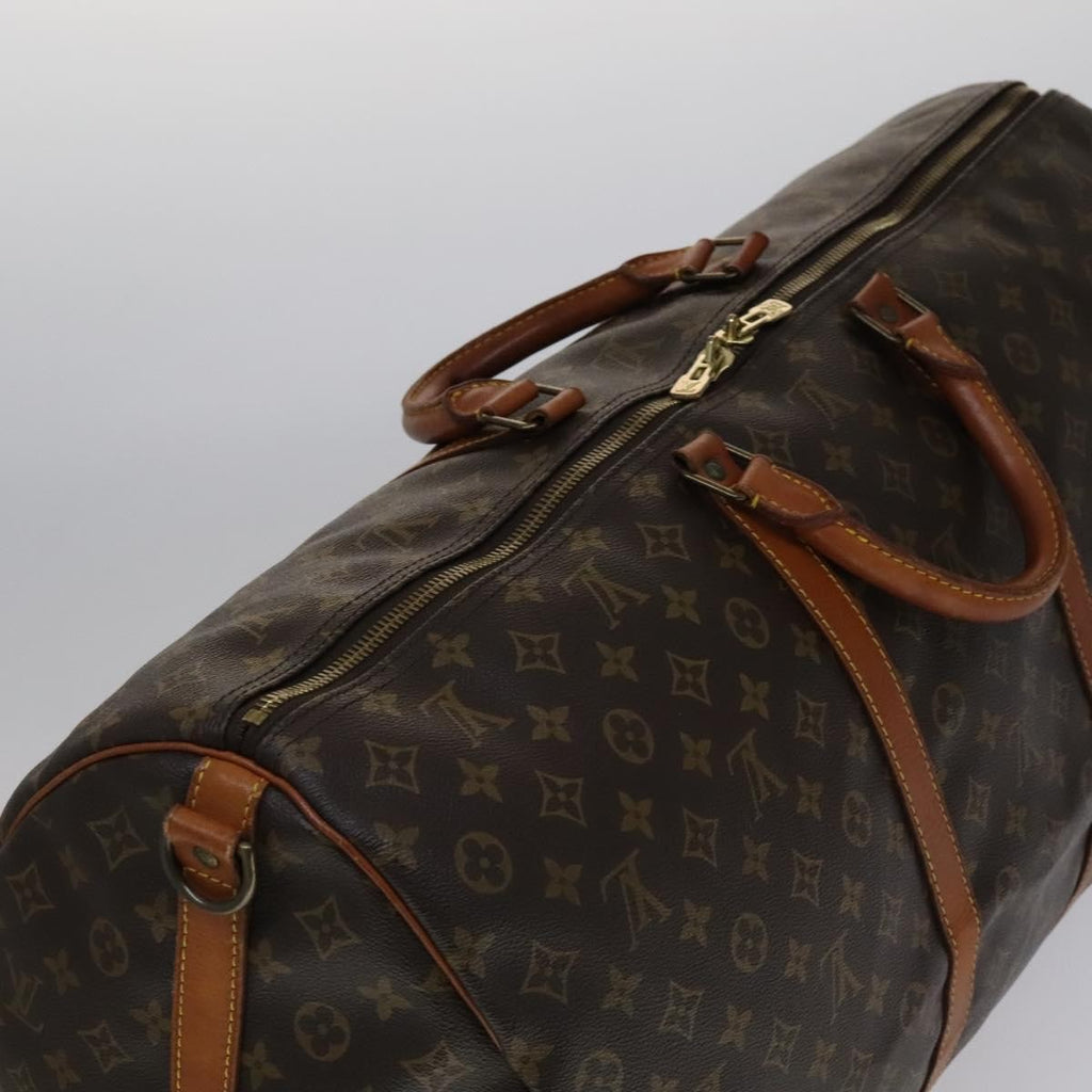 Louis Vuitton Keepall Bandouliere Bag Monogram Canvas Brown Canvas Bag