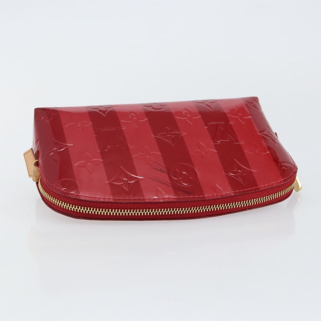 Louis Vuitton Cosmetic Pouch Limited Edition Monogram Vernis Rayures Red Patent_Leather Bag