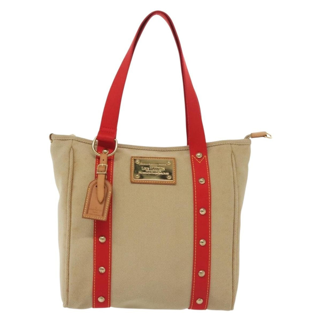 Louis Vuitton Antigua Tote Canvas Beige Canvas Tote Bag