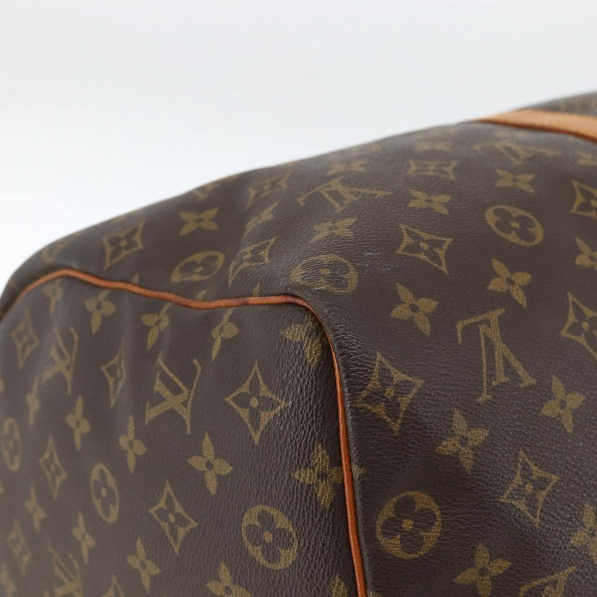 Louis Vuitton Keepall Bag Monogram Canvas Brown Canvas Travel Bag