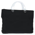 Prada Resin Handle Tote Tessuto Black Nylon Tote Bag Bag