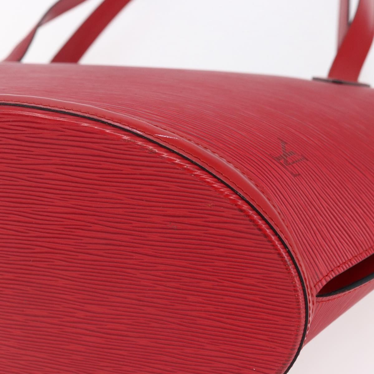 Louis Vuitton Saint Jacques Handbag Epi Leather Red Leather Shoulder Bag