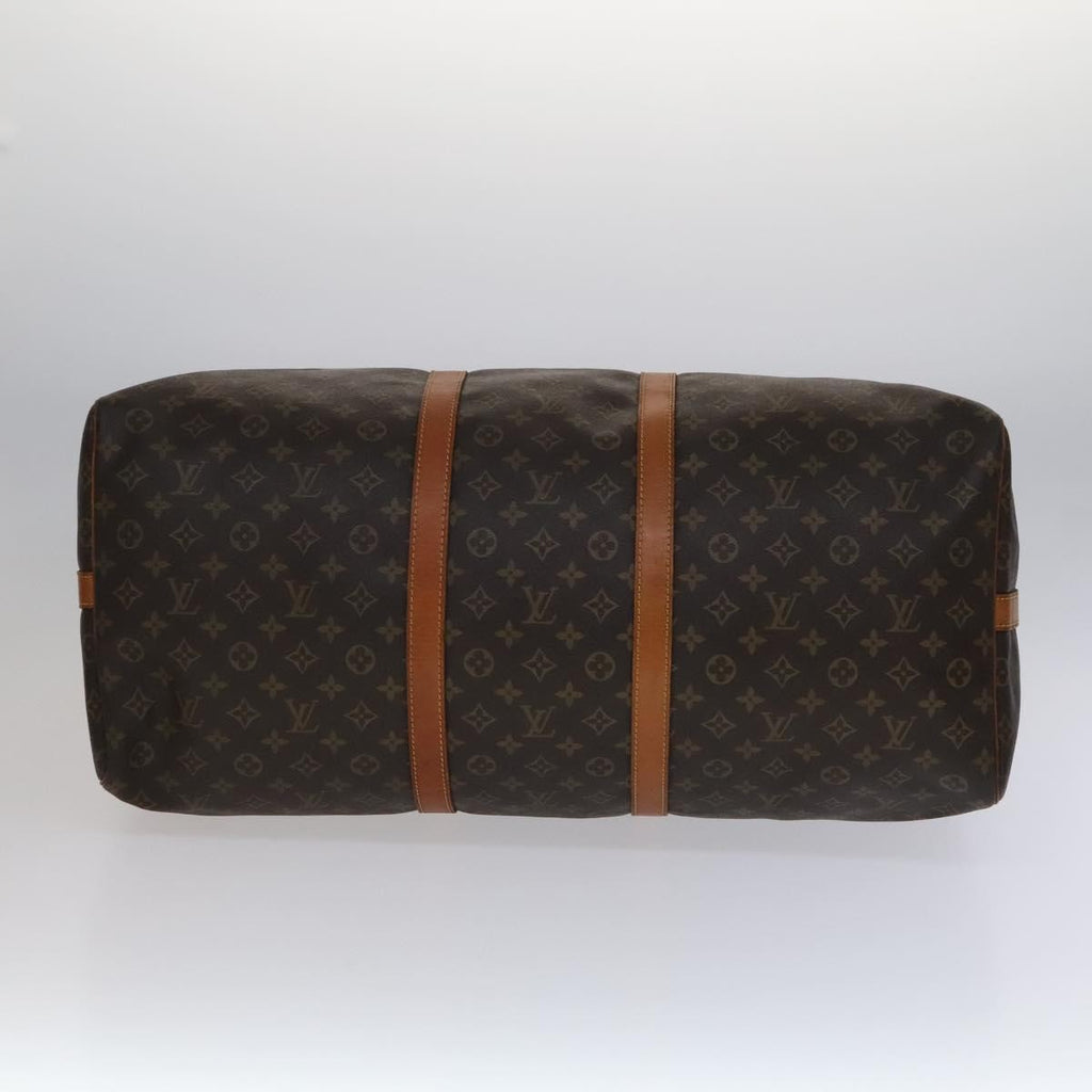 Louis Vuitton Keepall Bandouliere Bag Monogram Canvas Brown Canvas Travel Bag