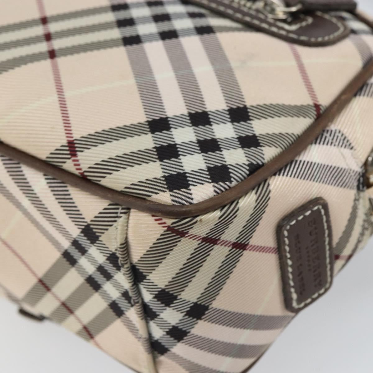 Burberry Nova Check Blue Label Nylon Beige Nylon Shoulder Bag