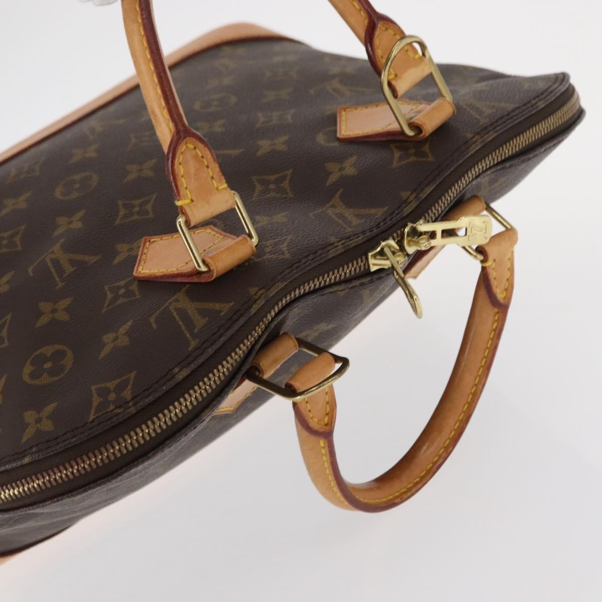Louis Vuitton Alma Handbag Monogram Canvas Brown Canvas Handbag
