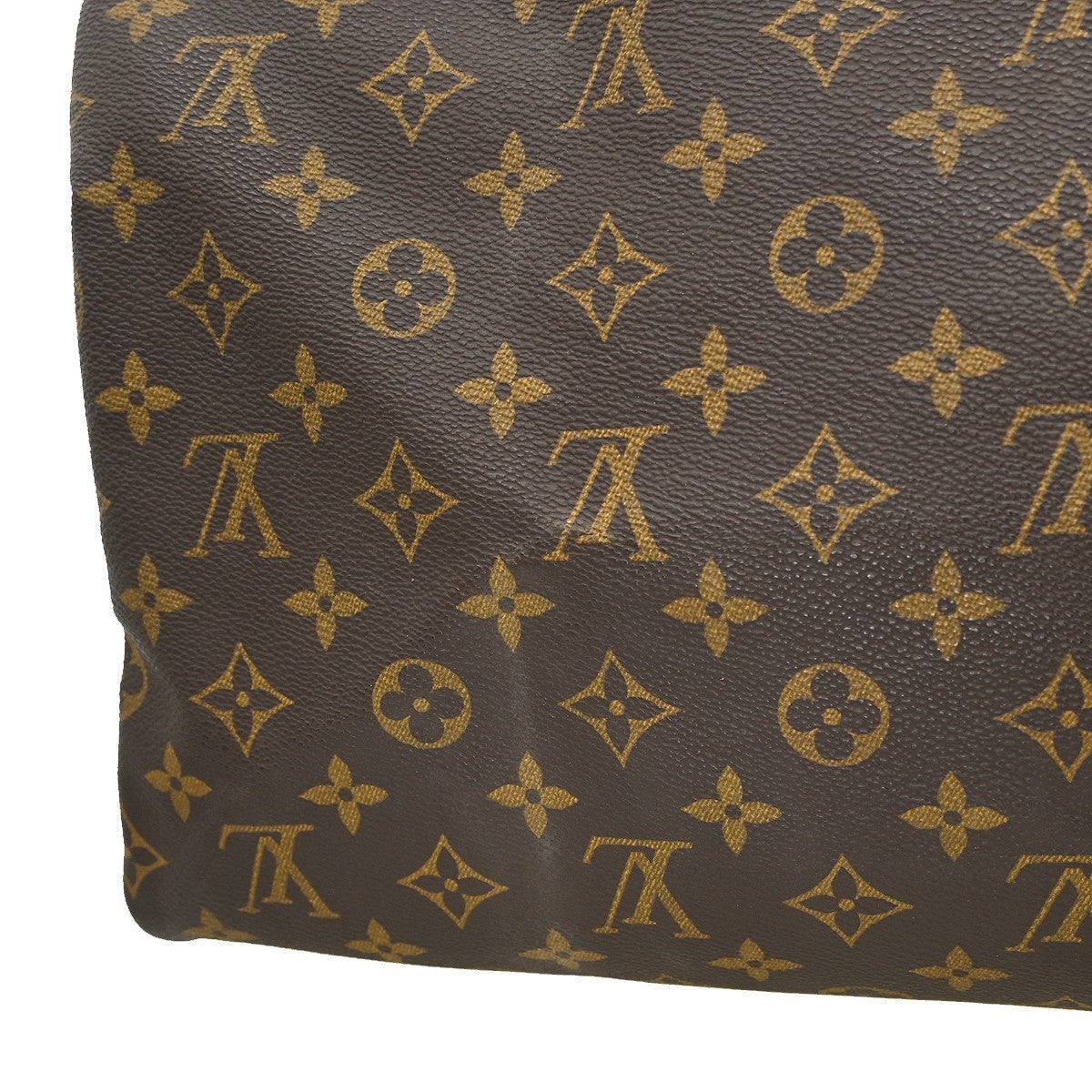 Louis Vuitton Speedy Handbag Monogram Canvas Brown Canvas,Leather Handbag