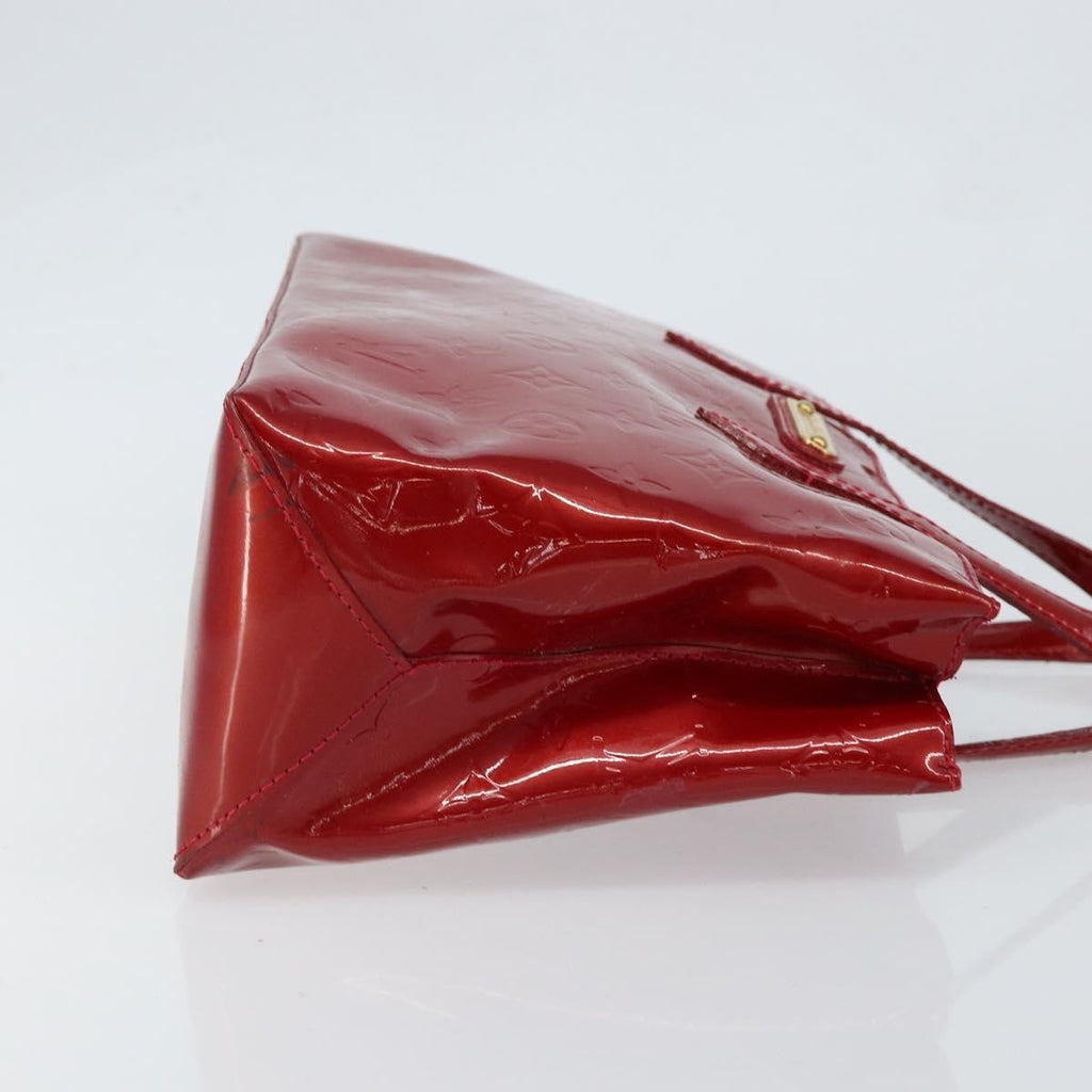 Louis Vuitton Wilshire Handbag Monogram Vernis Red Patent_Leather Handbag