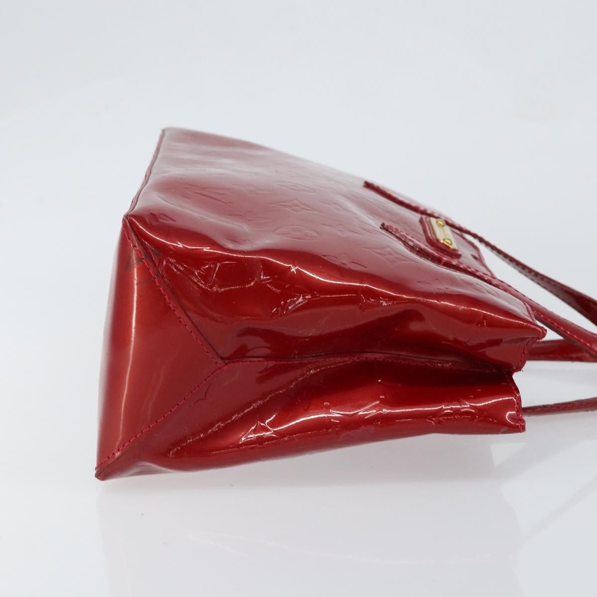 Louis Vuitton Wilshire Handbag Monogram Vernis Red Patent_Leather Handbag
