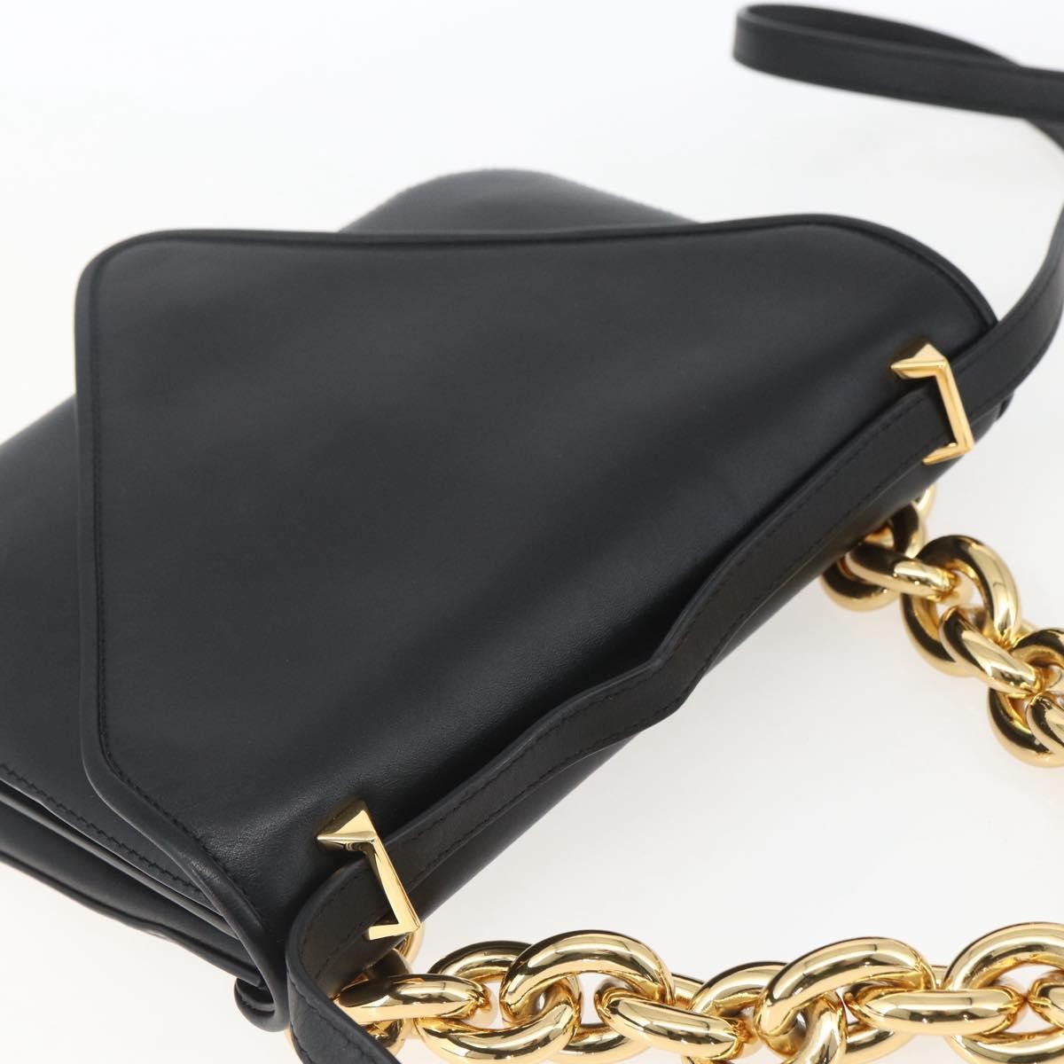 Bottega Veneta Mount Shoulder Bag Leather Black Leather Shoulder Bag Bag