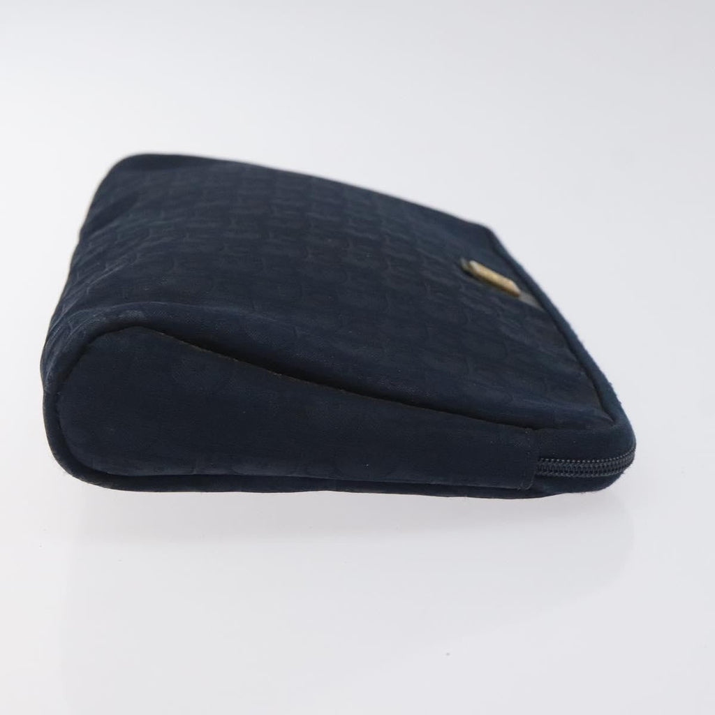 Christian Dior Vintage Trotter Pouch Diorissimo Canvas Navy Canvas Clutche & Pouche Bag (Pre-Owned)