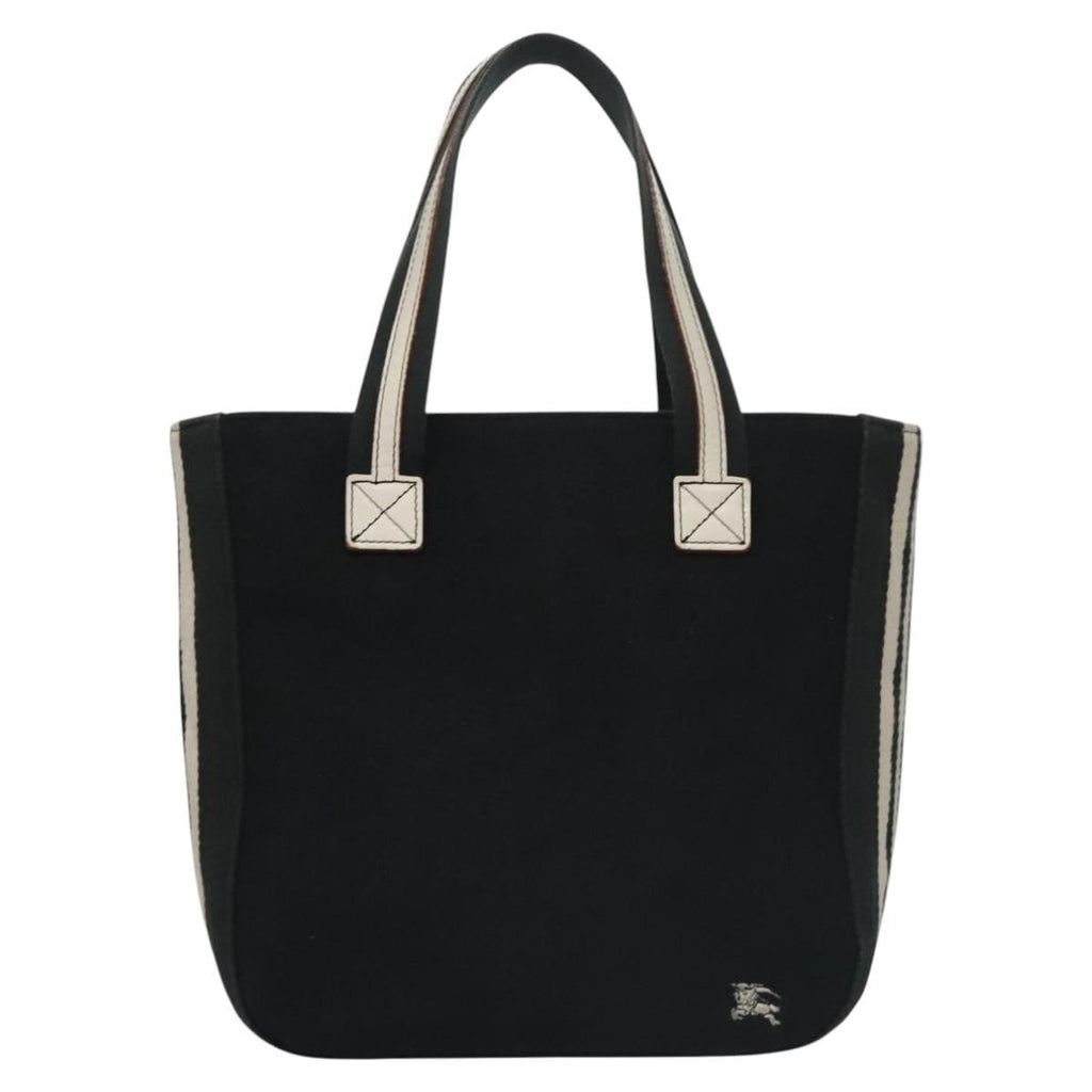 Burberry Blue Label Tote Bag Canvas Black Canvas Tote Bag