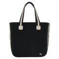 Burberry Blue Label Tote Bag Canvas Black Canvas Tote Bag