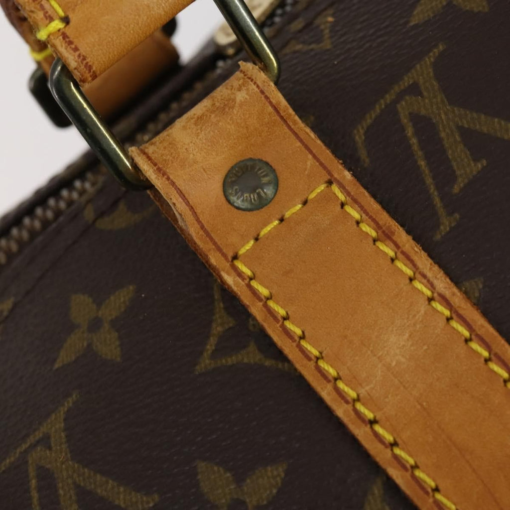 Louis Vuitton Keepall Bandouliere Bag Monogram Canvas Brown Canvas Travel Bag