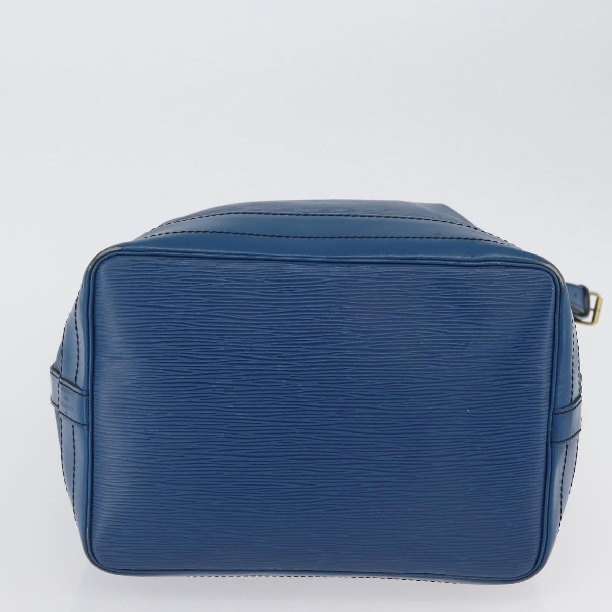 Louis Vuitton Petit Noe Nm Handbag Epi Leather Blue Leather Shoulder Bag