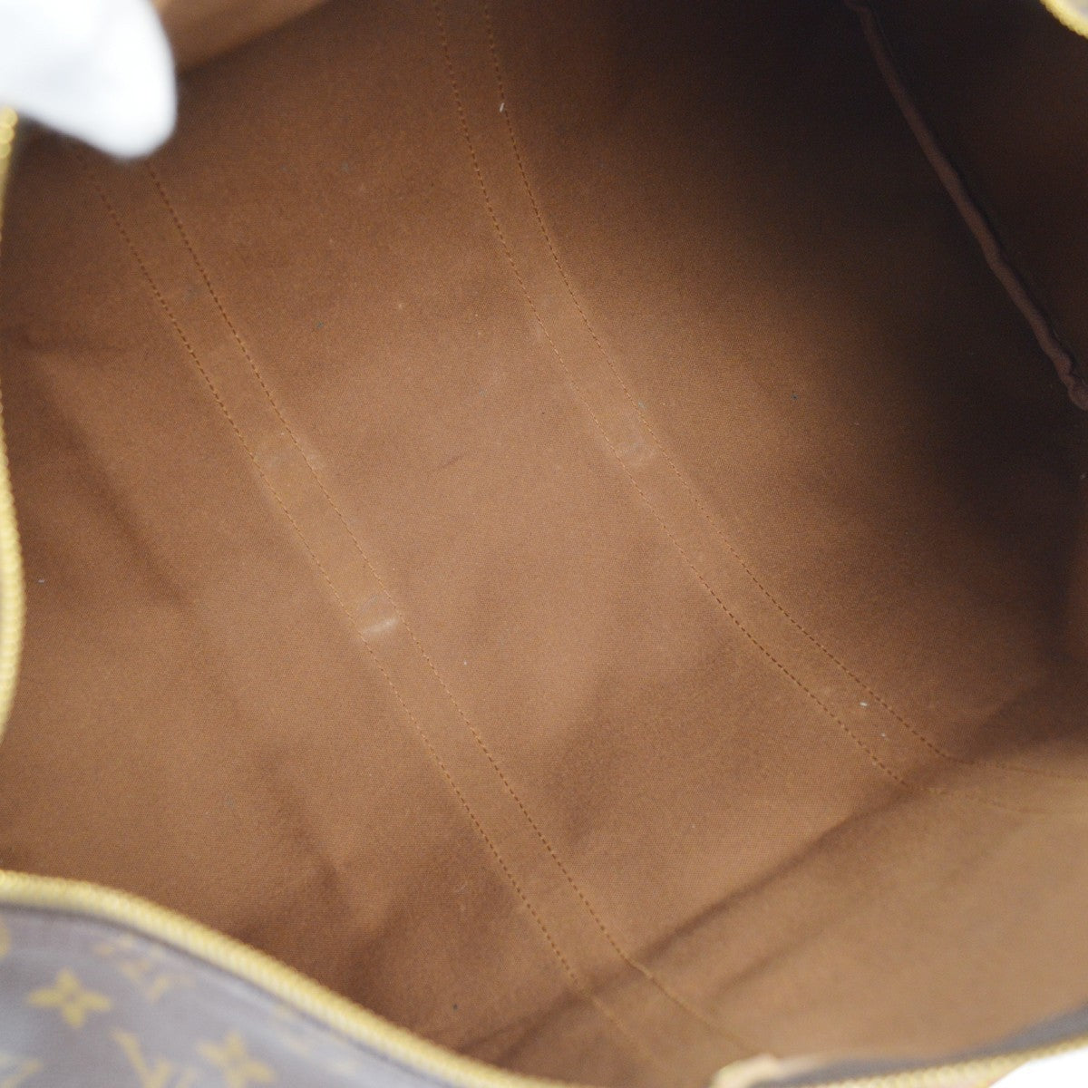 Louis Vuitton Keepall Bag Monogram Canvas Brown Canvas Travel Bag