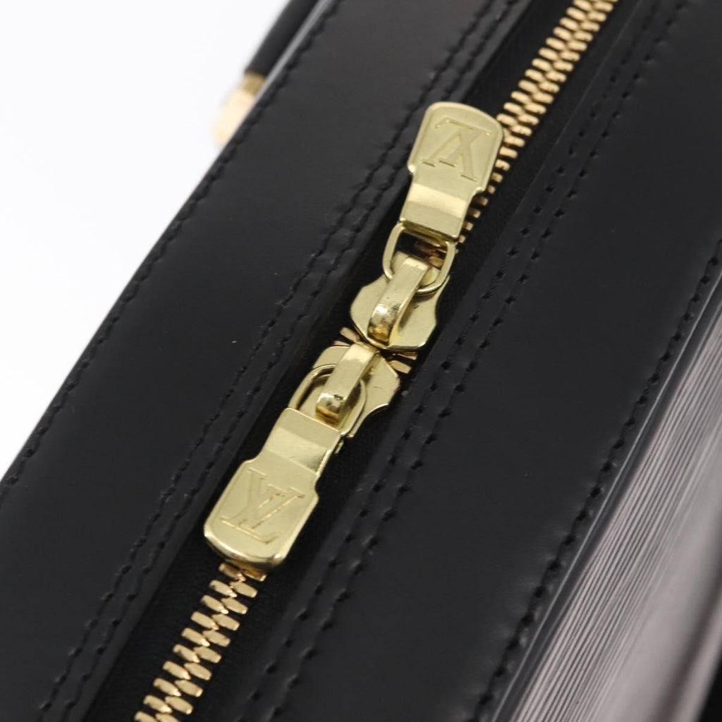 Louis Vuitton Sablons Handbag Epi Leather Black Leather Handbag