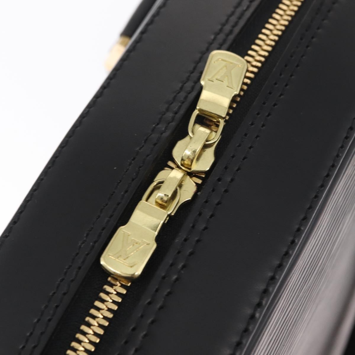 Louis Vuitton Sablons Handbag Epi Leather Black Leather Handbag