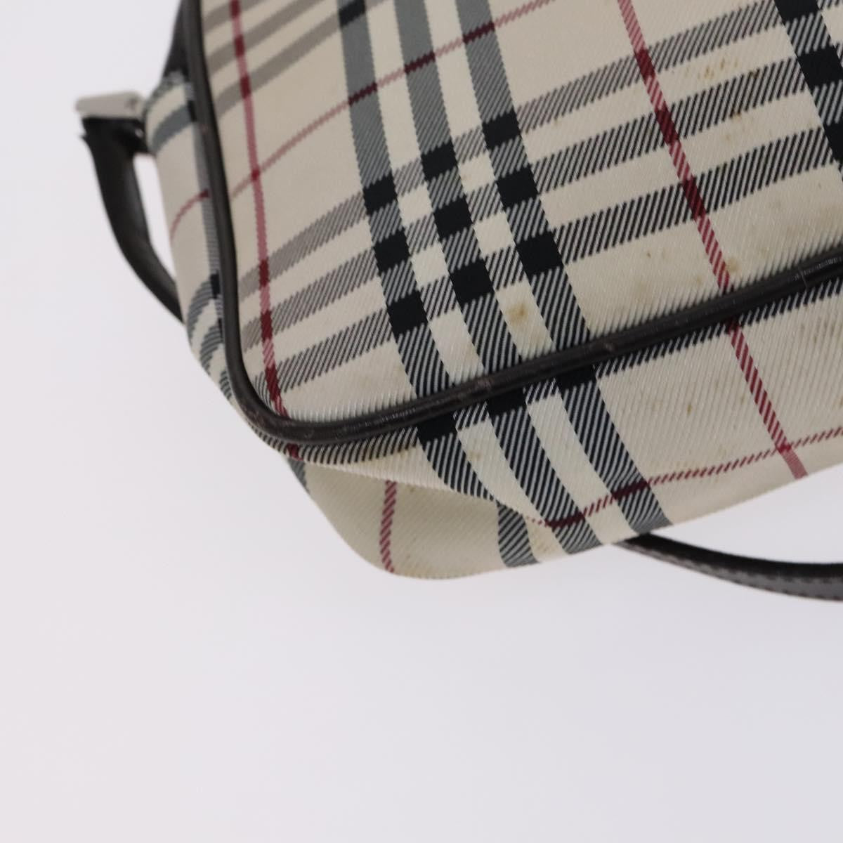 Burberry Nova Check Shoulder Bag Canvas And Leather Beige Canvas Shoulder Bag